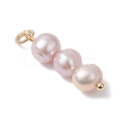 Natural Pearl Potato Pendants PALLOY-JF04849-1