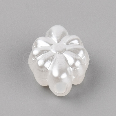Opaque Acrylic Beads LS-OACR-WH0026-01A-1