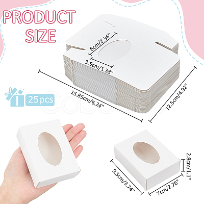 Rectangle Folding Paper Storage Boxes CON-WH0106-01B-01-1