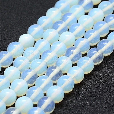 Opalite Beads Strands X-G-P335-18-8mm-1
