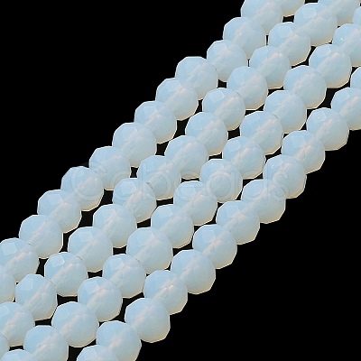 Imitation Jade Solid Color Glass Beads Strands EGLA-A034-J3mm-MD06-1