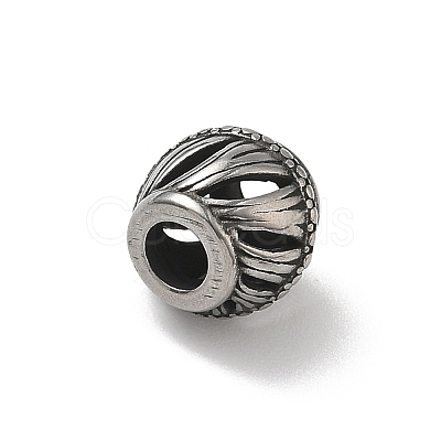 304 Stainless Steel European Beads STAS-H238-09C-AS-1