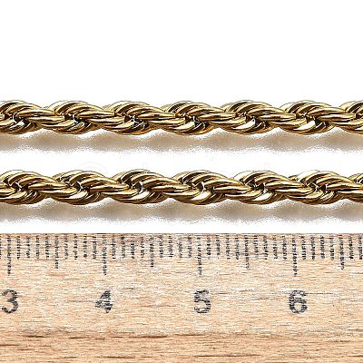304 Stainless Steel Rope Chain Necklaces NJEW-P047-40-1