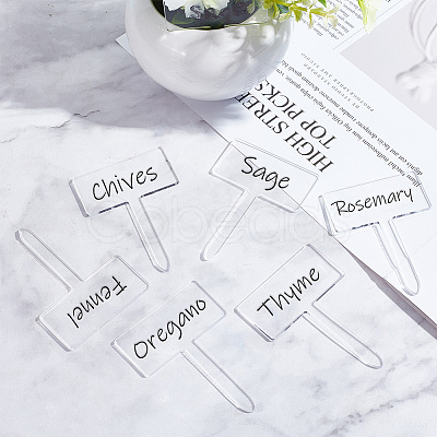 24Pcs Acrylic Blank Plant Labels AJEW-FG0003-18-1