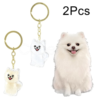 Iron Plastic Keychains KEYC-FZC0001-001B-G-1