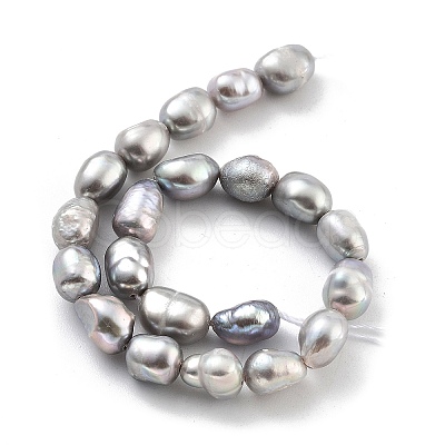 Dyed Natural Cultured Freshwater Pearl Beads Strands PEAR-P062-29C-1