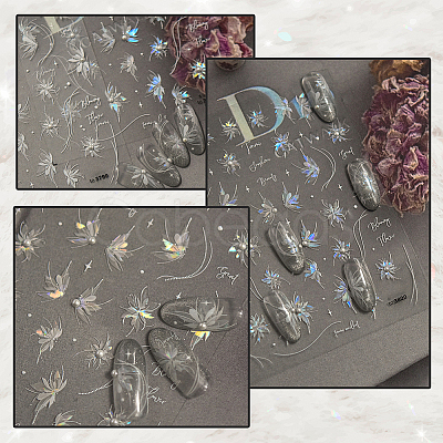 Fairy Pattern PET & Rhinestone Nail Art Stickers MRMJ-WH20017-010B-1