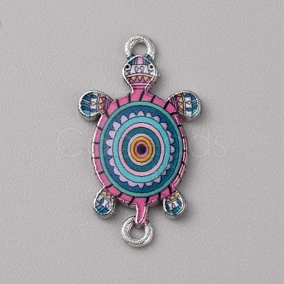 Alloy Enamel Connector Charms ENAM-WH0061-47K-1