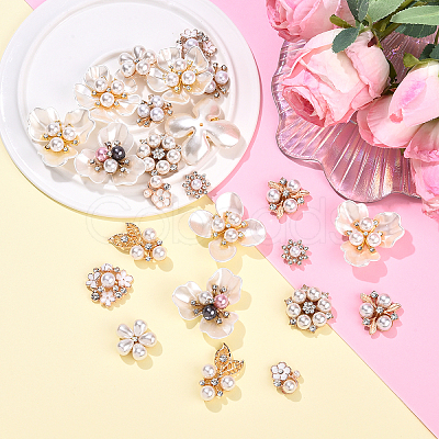 24Pcs 12 Styles Alloy Decorate Use for DIY the Bag or Hair Accessories FIND-YW0009-59-1
