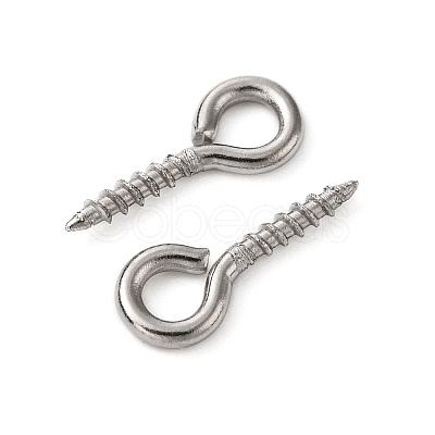 Tarnish Resistant 304 Stainless Steel Screw Eye Pin Peg Bails STAS-L234-165A-P-1