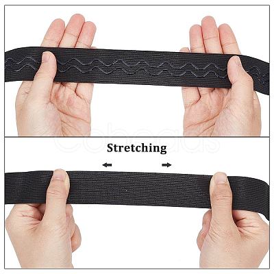 Polyester Non Slip Knitted Elastic Belt OCOR-WH0080-29A-1