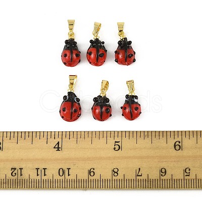6Pcs Handmade Lampwork Pendants LAMP-FS0001-57B-1