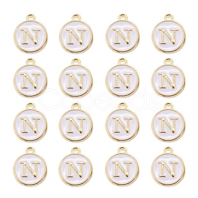Golden Plated Alloy Charms X-ENAM-S118-01N-1