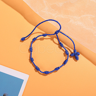 Cross Nylon Cord Braided Bead Bracelets WG2C716-05-1