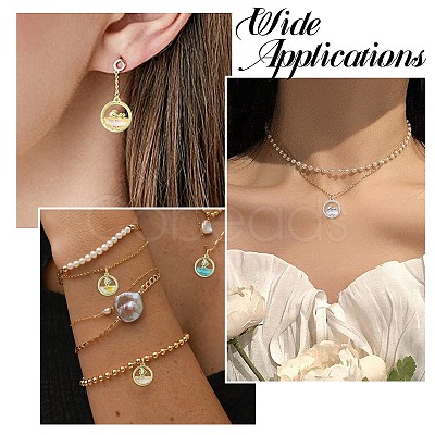 11Pcs 11 Colors Alloy Glass Pendants FIND-CJ0004-97-1