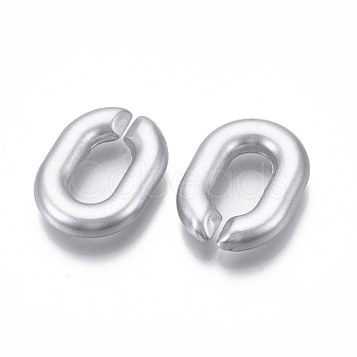 Spray Painted CCB Plastic Linking Rings CCB-R104-12F-03-1