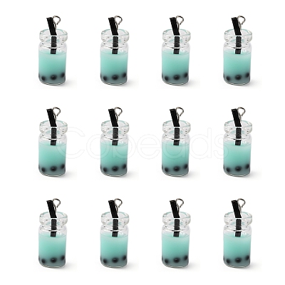 Glass Bottle Pendants X-CRES-N017-03D-1