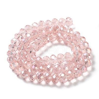 Electroplate Glass Beads Strands GR12MMY-59AB-1
