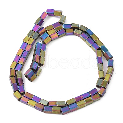 Electroplated Synthetic Magnetic Hematite Beads Strands G-A263-C01-02-1