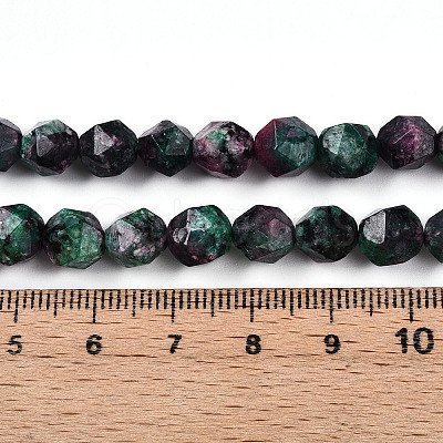Dyed Natural Sesame Jasper Beads Strands G-T139-8mm-47F-1