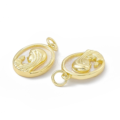 Rack Plating Brass Pendants KK-B065-13G-1