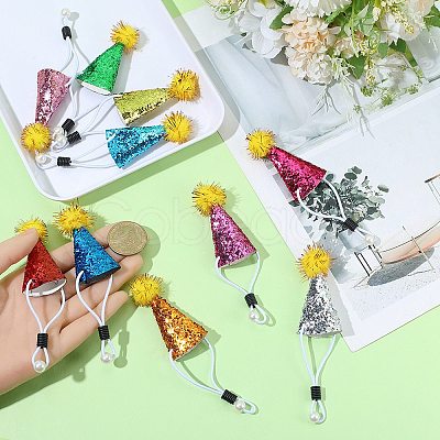 10Pcs Polyester Birthday Hat FEPA-SP0001-03-1