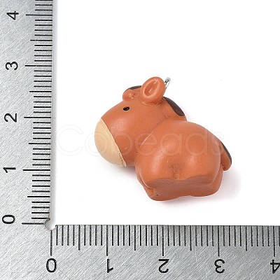 Animal Series Resin Pendants RESI-K203-09C-1