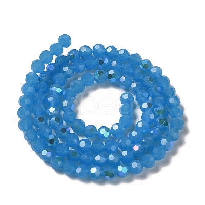 Imitation Jade Glass Beads Strands EGLA-A035-J6mm-L07-1