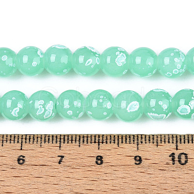 Baking Paint Glass Beads X1-DGLA-N015-8mm-07-1