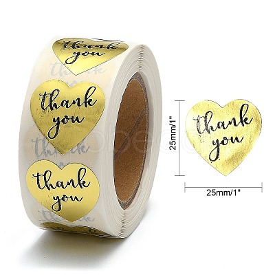1 Inch Thank You Stickers LS-DIY-G021-13C-1