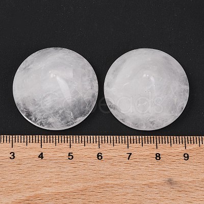 Natural Quartz Crystal Rock Crystal Cabochons G-Q184-01I-1