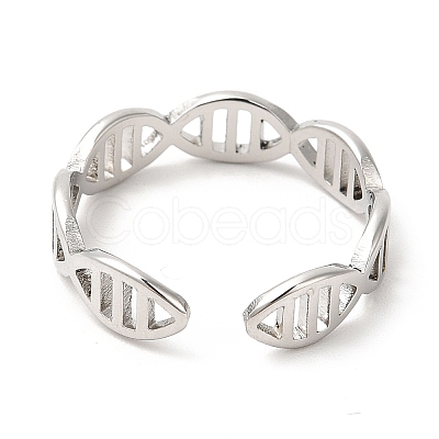 Non-Tarnish 201 Stainless Steel Ring RJEW-E063-01P-1