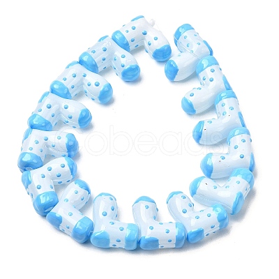 Handmade Glass Enamel Beads GLAA-K070-04D-1