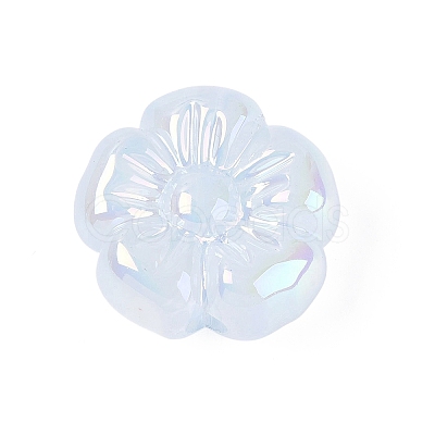 UV Plating Opaque Acrylic Beads OACR-N161-08B-1