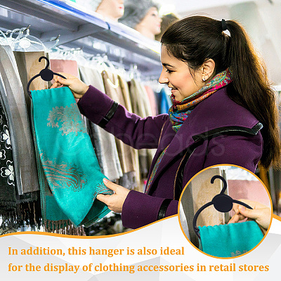 Plastic Scarf Display Hangers AJEW-WH0504-67B-1