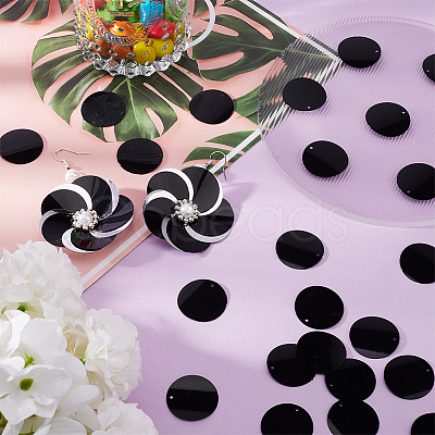 500Pcs Plastic Paillette/Sequins Pendants AJEW-GF0008-81C-1