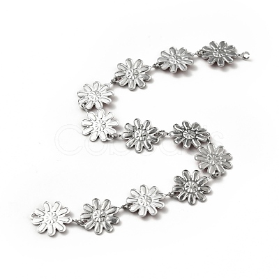 304 Stainless Steel Flower Link Chains CHS-C004-04C-P-1