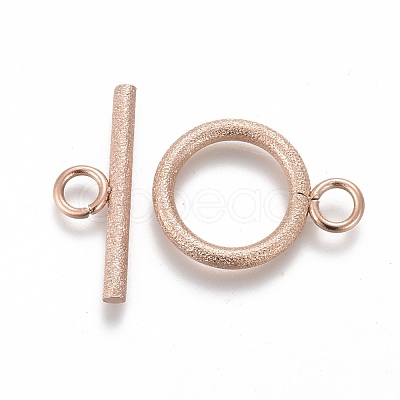 Ion Plating(IP) 304 Stainless Steel Toggle Clasps STAS-P248-03RG-1