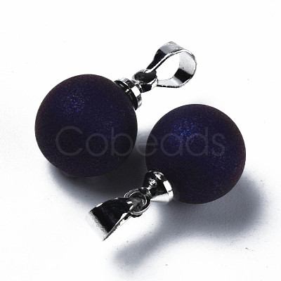 Natural Agate Charms G-Q998-036D-1