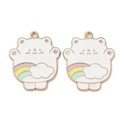 Alloy Enamel Pendants STAS-I354-02KCG-03-1