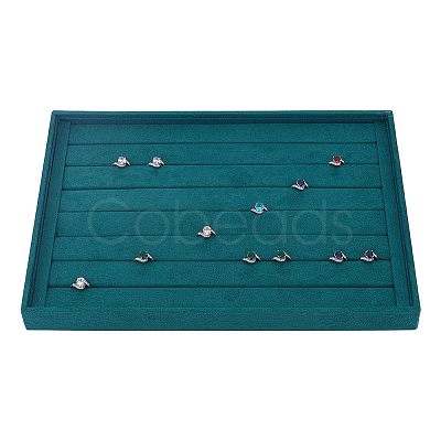 Velvet Jewelry Trays for Rings Stud Earrings AJEW-WH0455-402-1