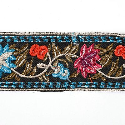 Embroidery Polyester Ribbons OCOR-WH0060-25A-1