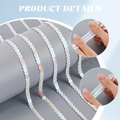1 Roll Sparkle PVC Sequins Ribbon OCOR-SP0001-02D-1