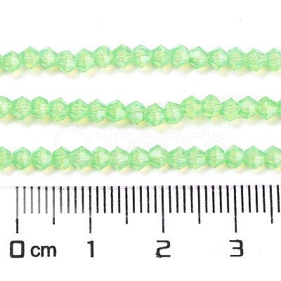 Baking Paint Transparent Glass Beads Strands DGLA-F029-J2mm-01-1