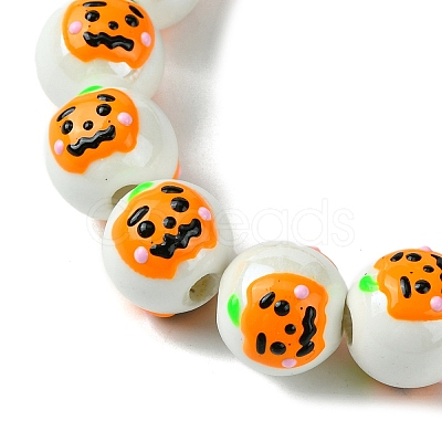 Handmade Porcelain Beads Strands PORC-A025-01E-1