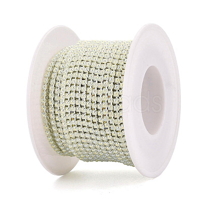 Iron & ABS Plastic Imitation Pearl Tennis Chains CH-Q006-01A-14-1