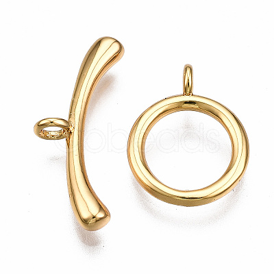 Brass Toggle Clasps LS-KK-T063-99G-NF-1