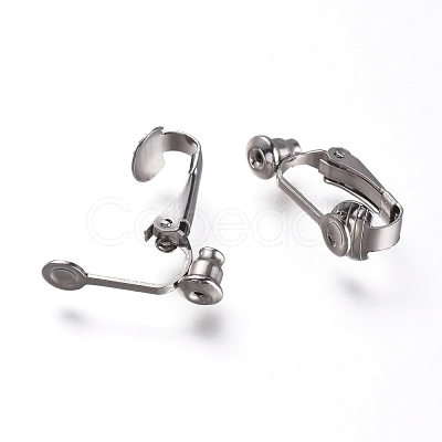 Brass Clip on Earring Converter X-KK-Q115-N-1