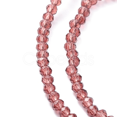 Transparent Glass Beads Strands X-GLAA-R135-2mm-18-1