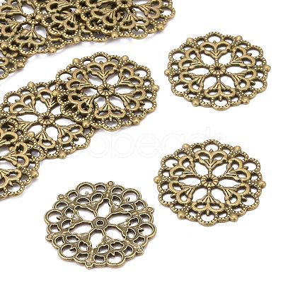 Tibetan Style Filigree Joiners Links LS-TIBE-A11623-AB-FF-1